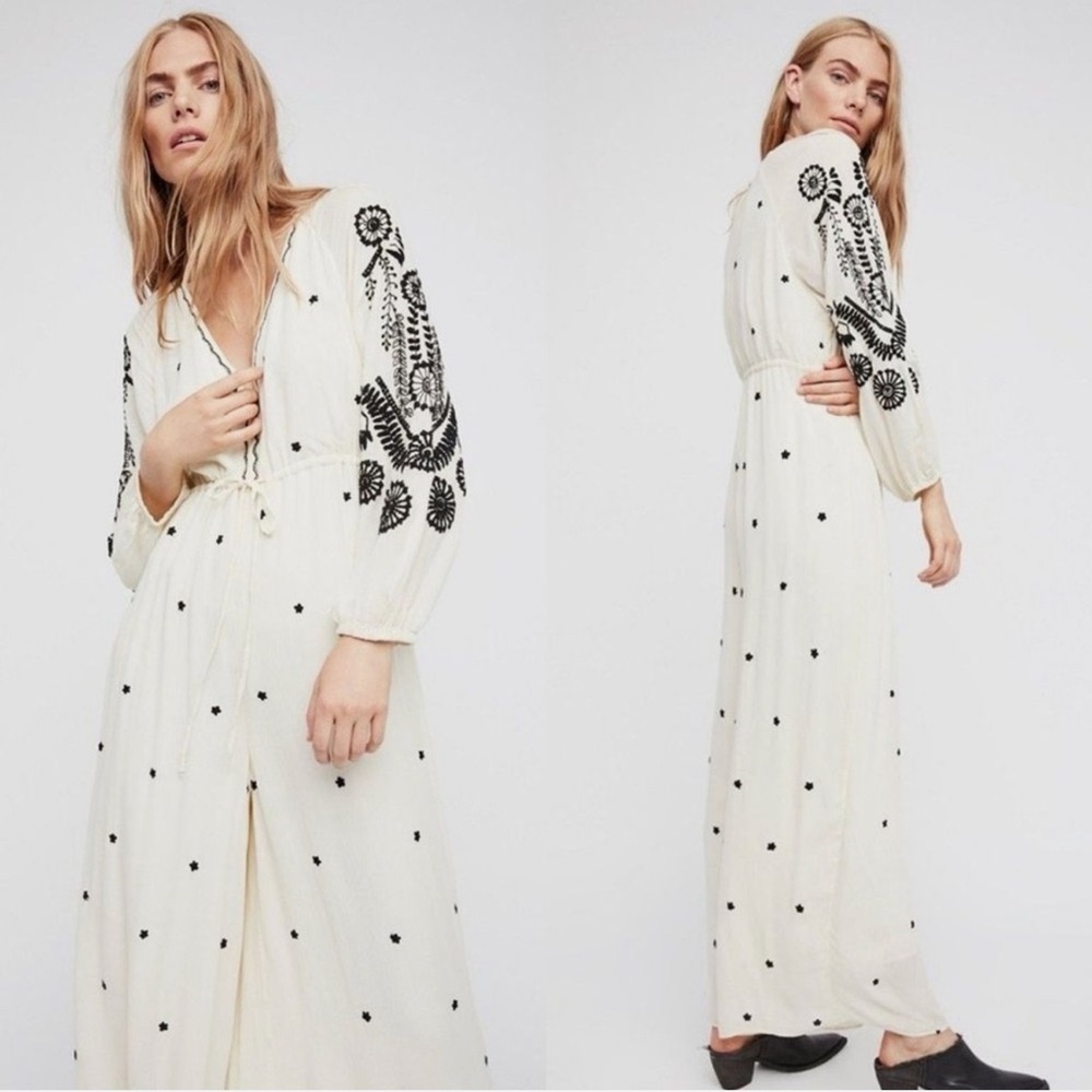 Free people embroidered jumpsuit